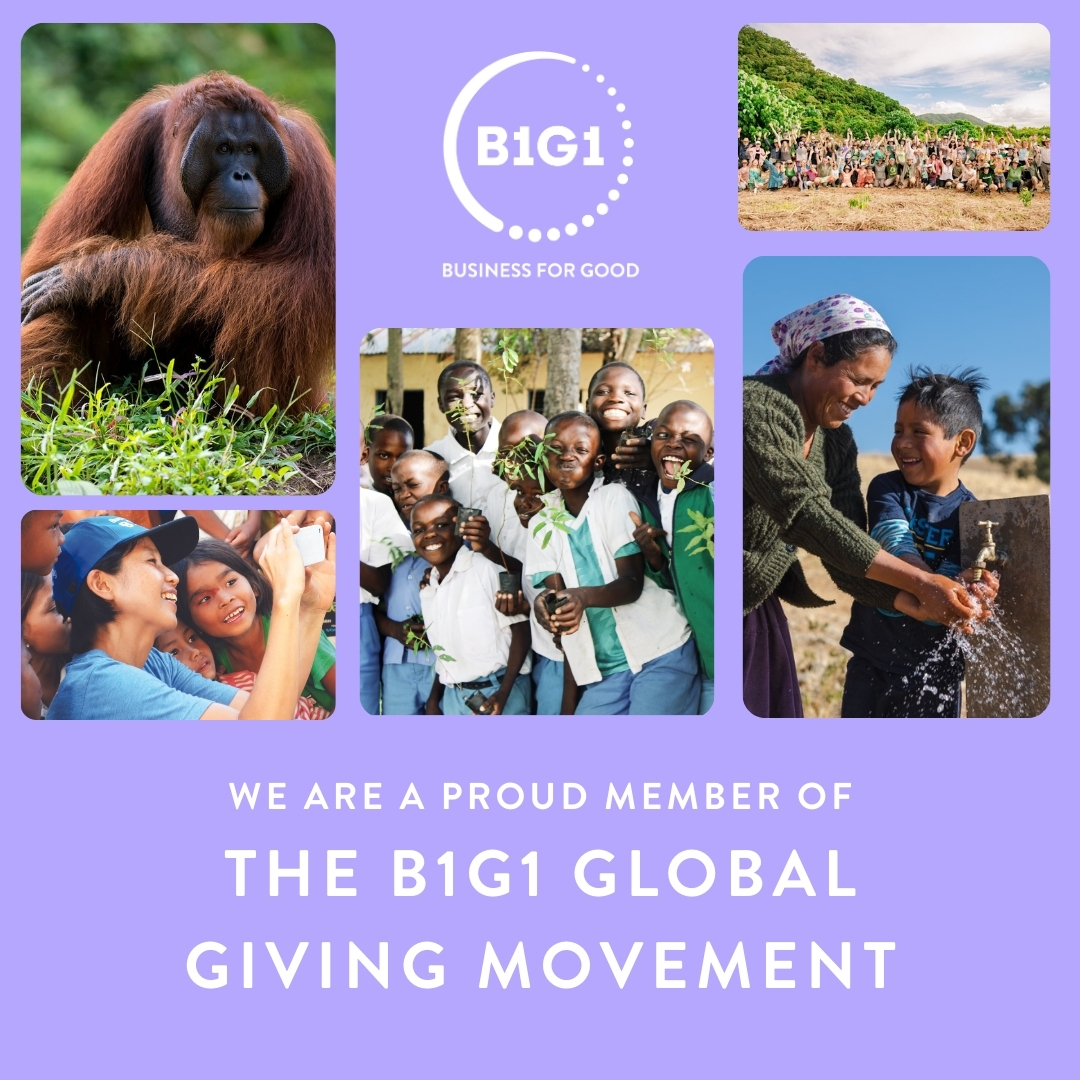 Movement Grid (lavendar) B1G1-Business for Good Global Movement Giving Back